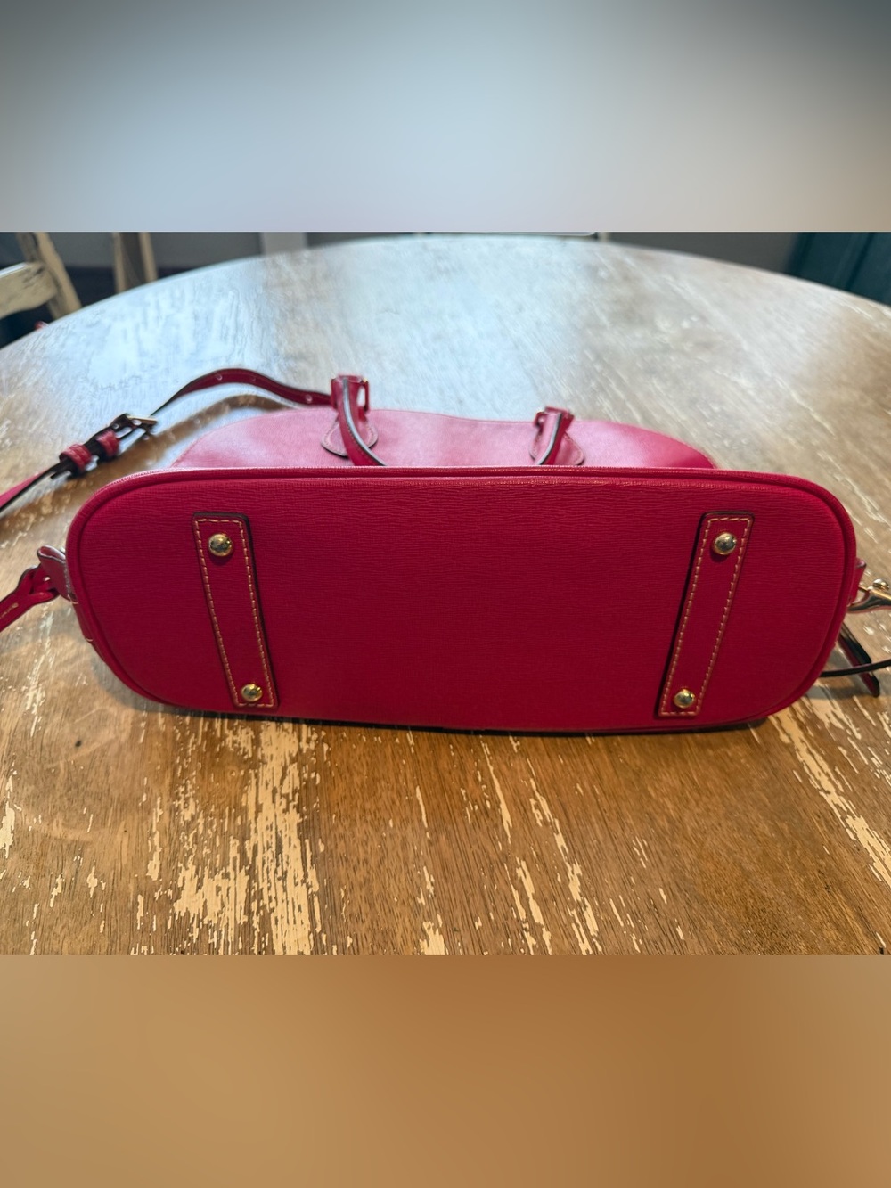 Dooney & Bourke Hot Pink Dome Satchel - Picture 9 of 10